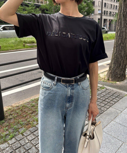 串珠刺繡T恤