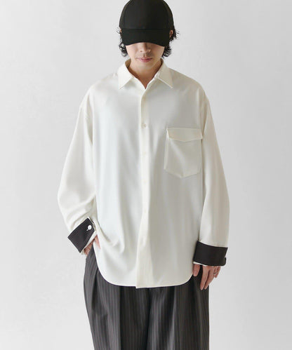 Neucon ニューコン 拼色寬袖口襯衫 2WAY