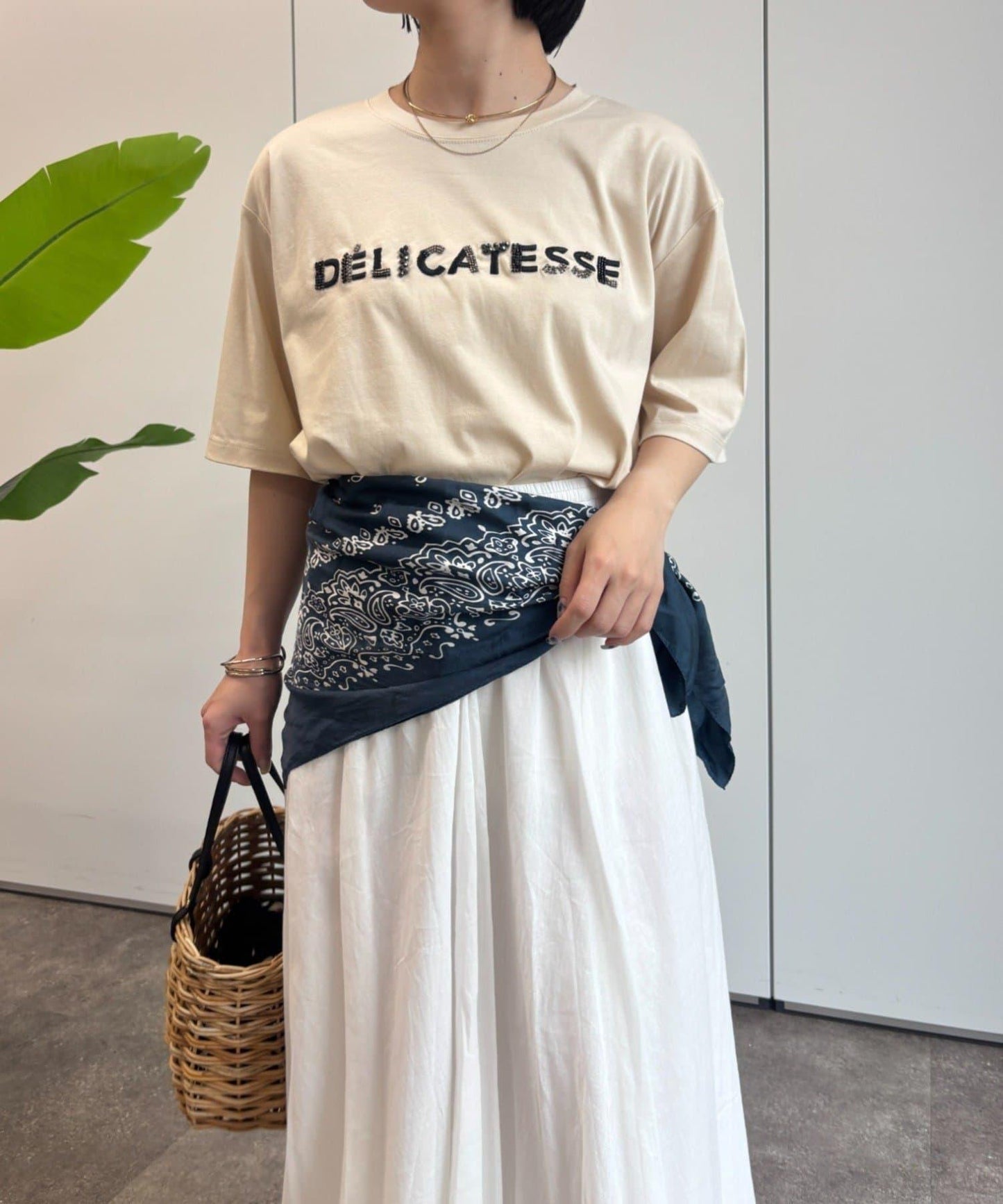 串珠刺繡T恤