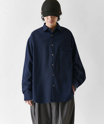 Neucon ニューコン 拼色寬袖口襯衫 2WAY