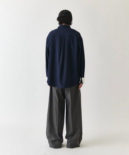 Neucon ニューコン 拼色寬袖口襯衫 2WAY