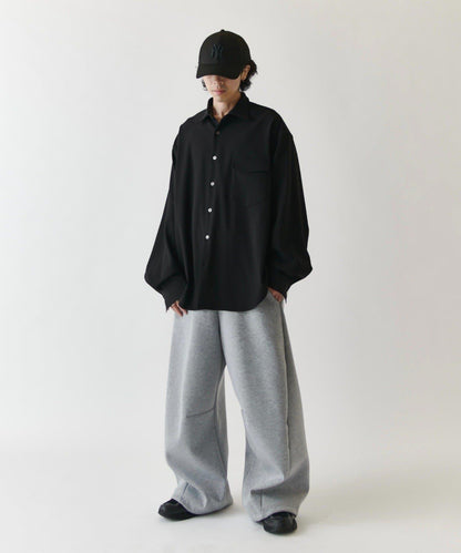 Neucon ニューコン 拼色寬袖口襯衫 2WAY
