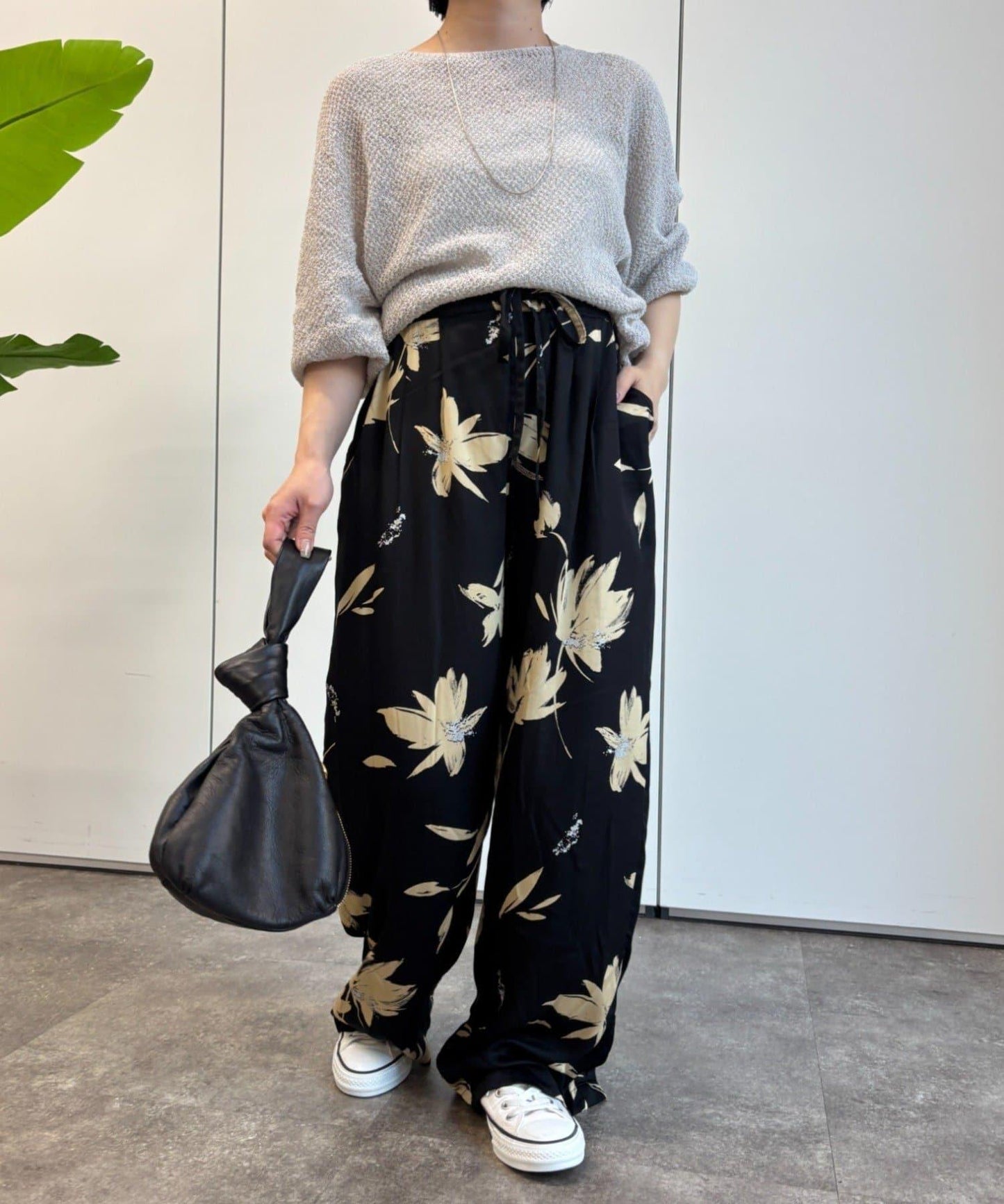 植物印花長褲