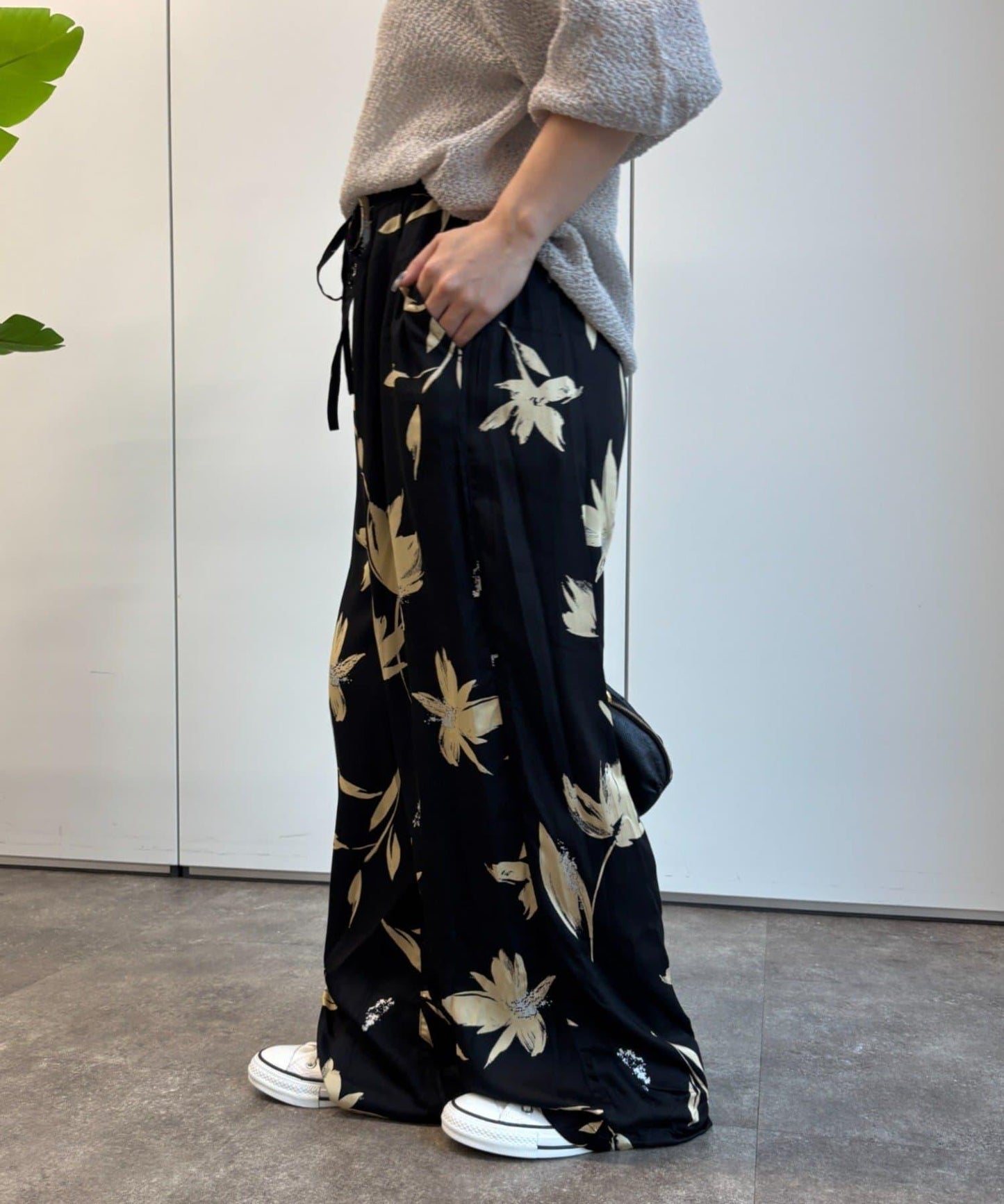 植物印花長褲