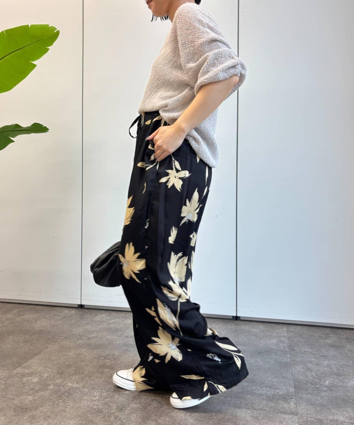 植物印花長褲