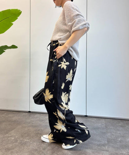 植物印花長褲