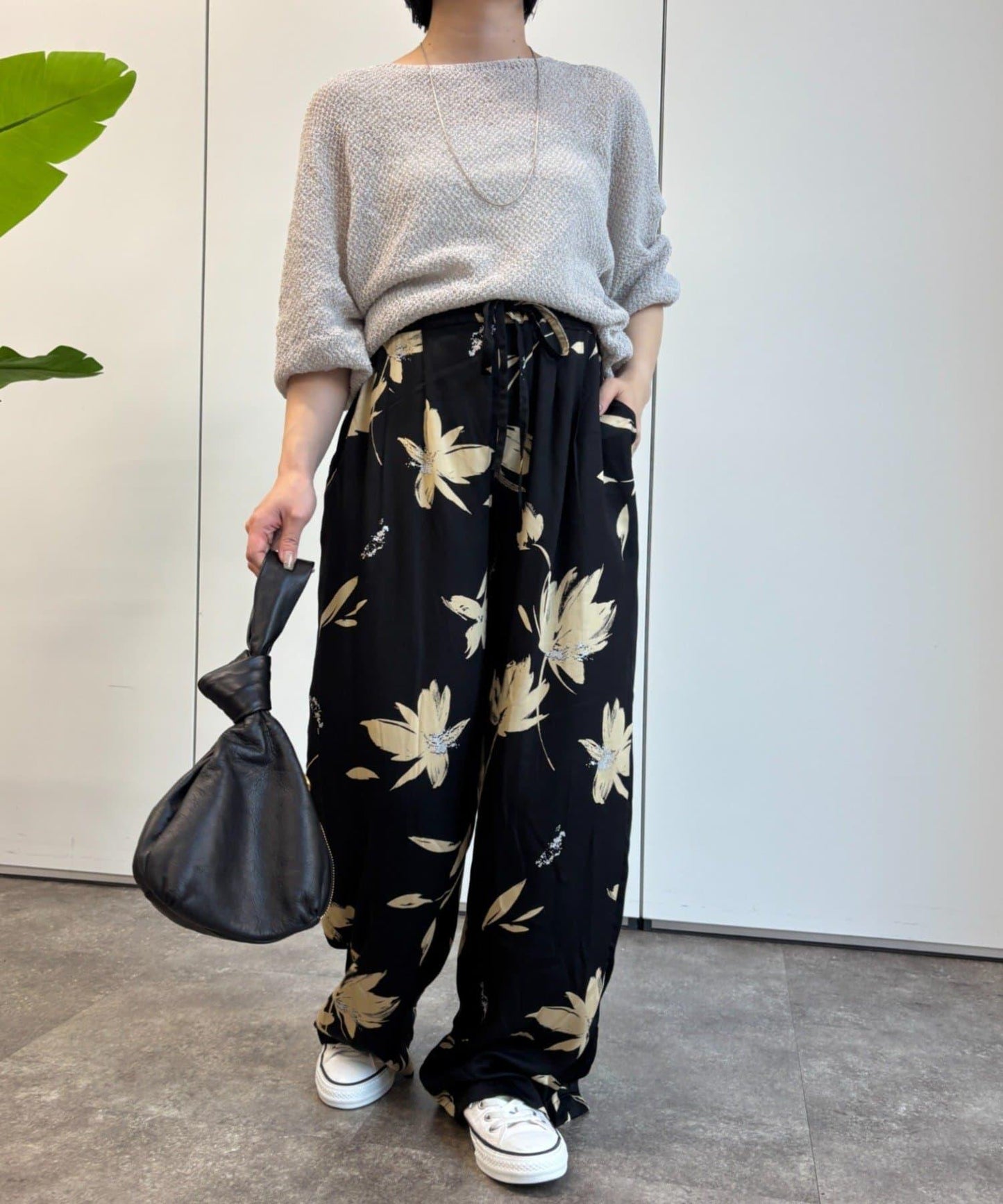 植物印花長褲