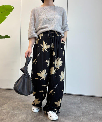 植物印花長褲
