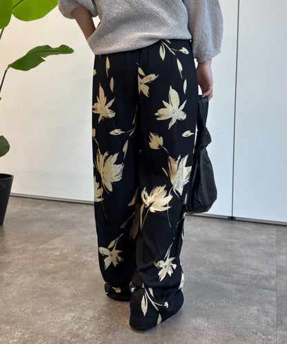 植物印花長褲