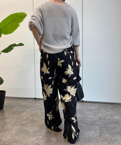 植物印花長褲