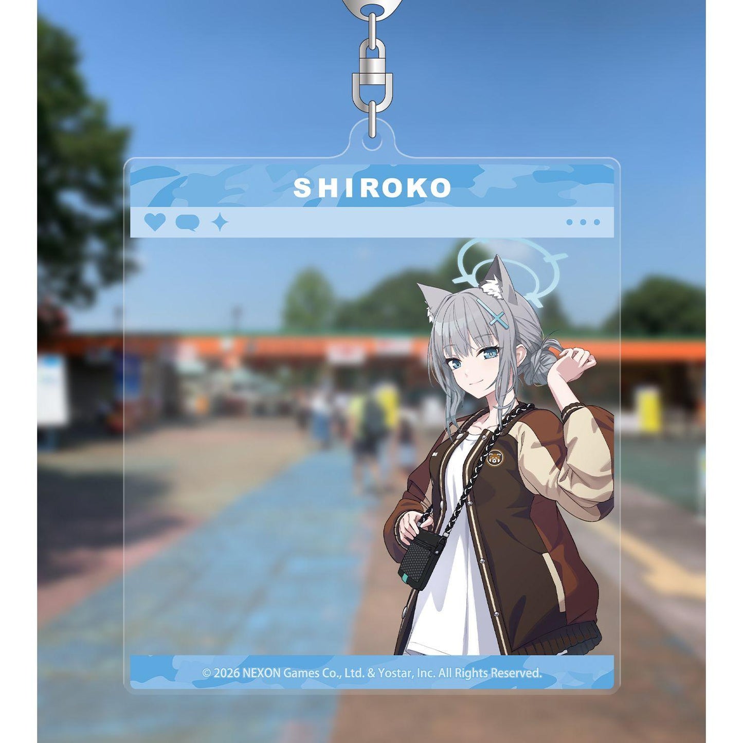 ブルーアーカイブ（蔚藍檔案） シロコ SNS風BIG亞克力鑰匙扣