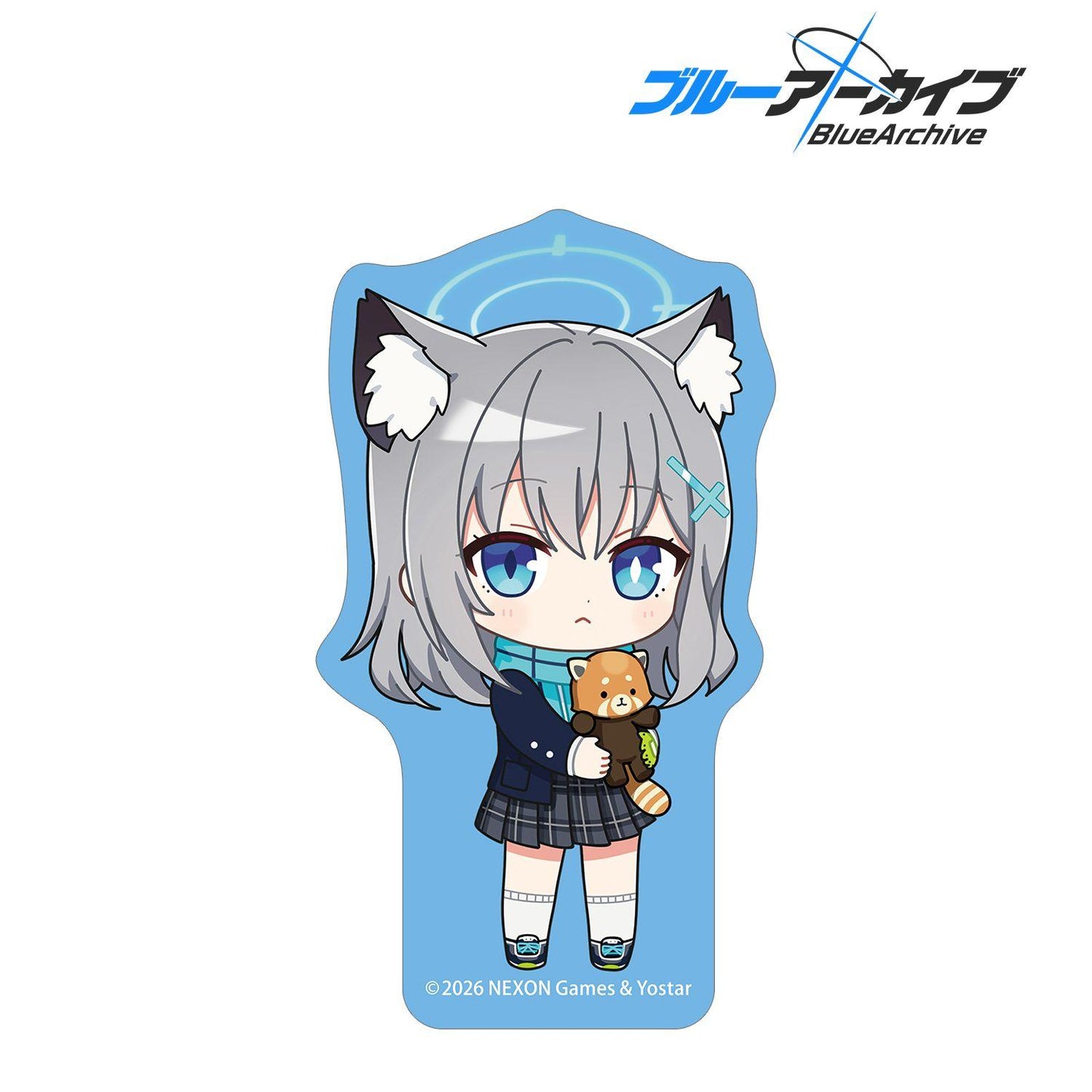 ブルーアーカイブ（蔚藍檔案） シロコ 迷你角色異形貼紙