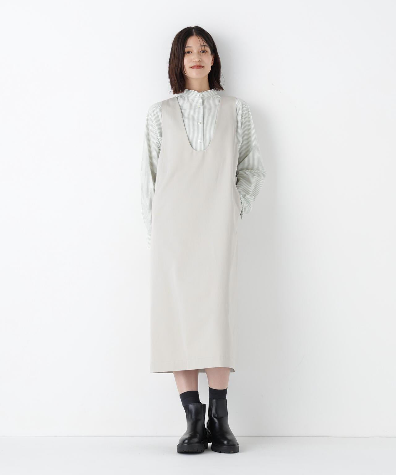 多臂織蕾絲領襯衫