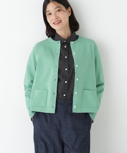 有機棉混紡 可水洗 羅紋線條針織開衫