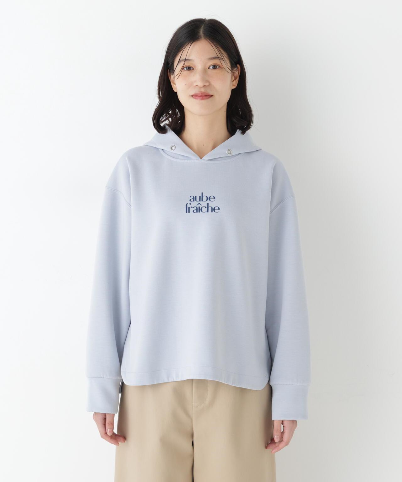 Logo連帽衛衣空氣層面料套頭衫
