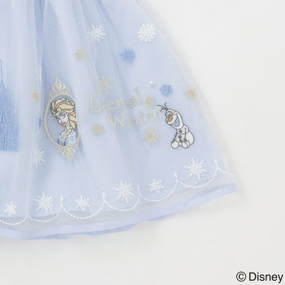 アナと雪の女王（冰雪奇緣） チュール刺繡半身裙
