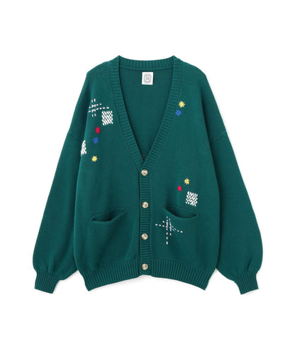 B omnivore/ビーオムニボー HAND STITCH CARDIGAN 手工縫線針織開衫