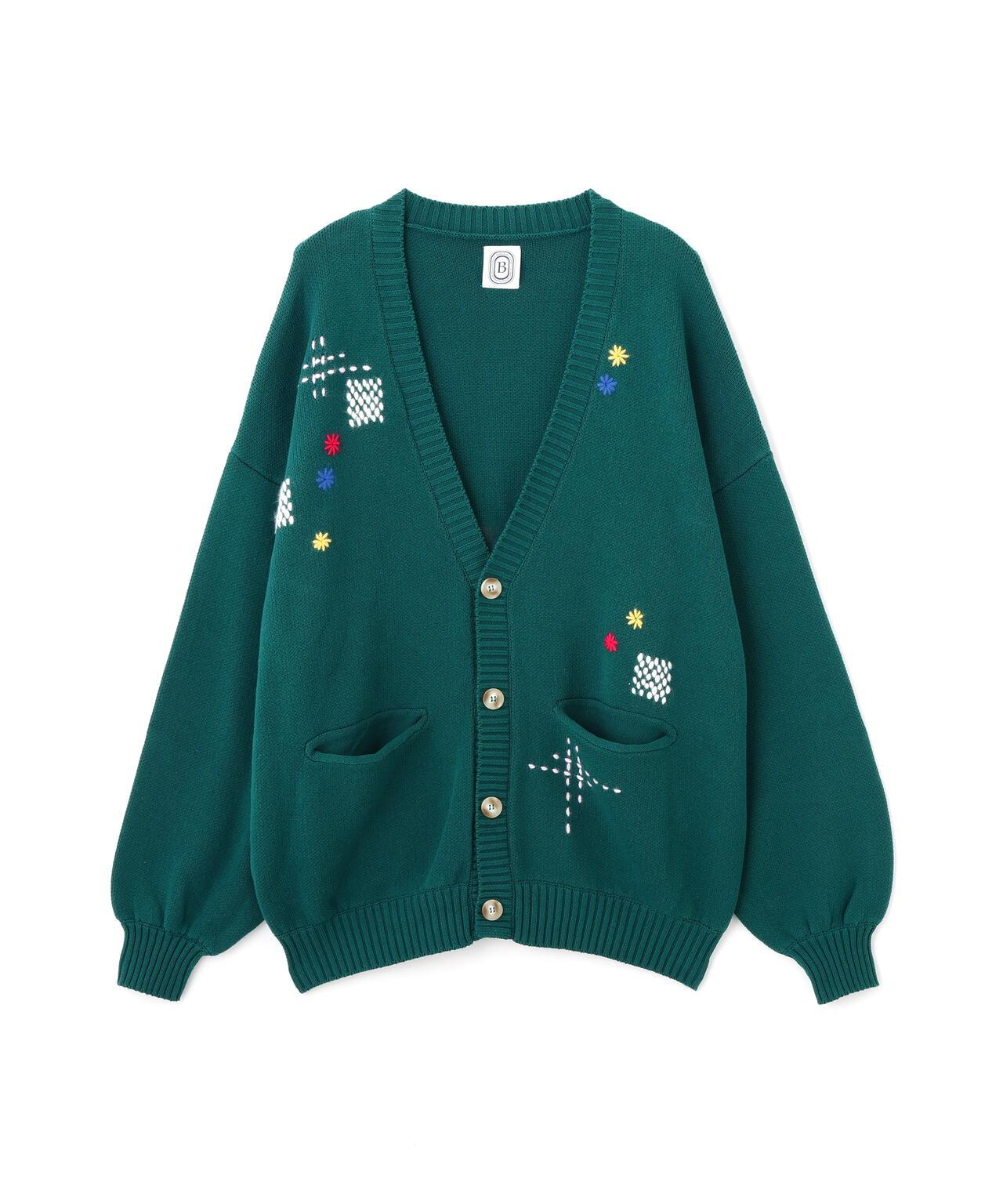 B omnivore/ビーオムニボー HAND STITCH CARDIGAN 手工縫線針織開衫