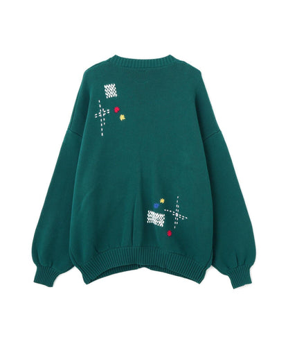 B omnivore/ビーオムニボー HAND STITCH CARDIGAN 手工縫線針織開衫