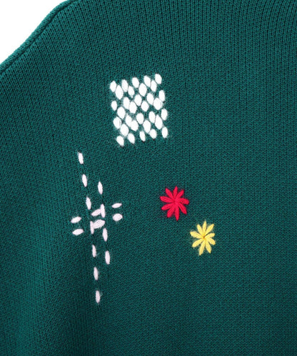 B omnivore HAND STITCH CREWNECK KNIT 手工縫線圓領針織衫