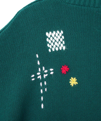 B omnivore/ビーオムニボー HAND STITCH CARDIGAN 手工縫線針織開衫