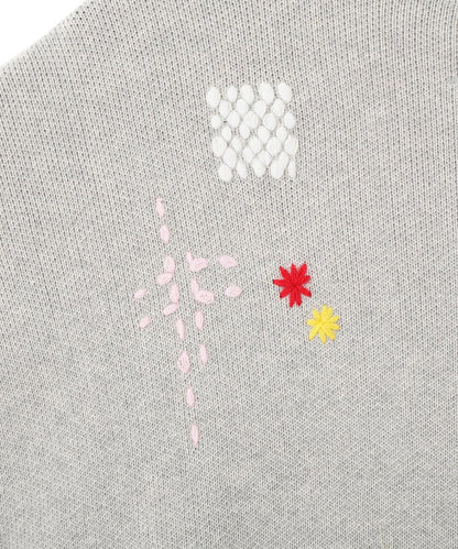 B omnivore/ビーオムニボー HAND STITCH CARDIGAN 手工縫線針織開衫