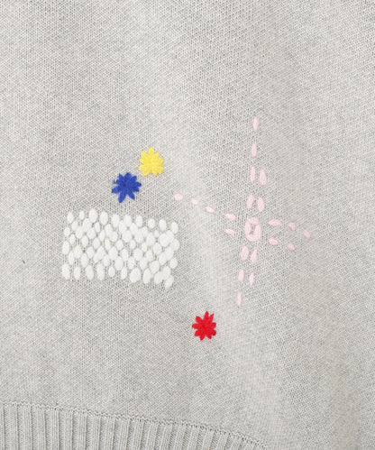 B omnivore/ビーオムニボー HAND STITCH CARDIGAN 手工縫線針織開衫