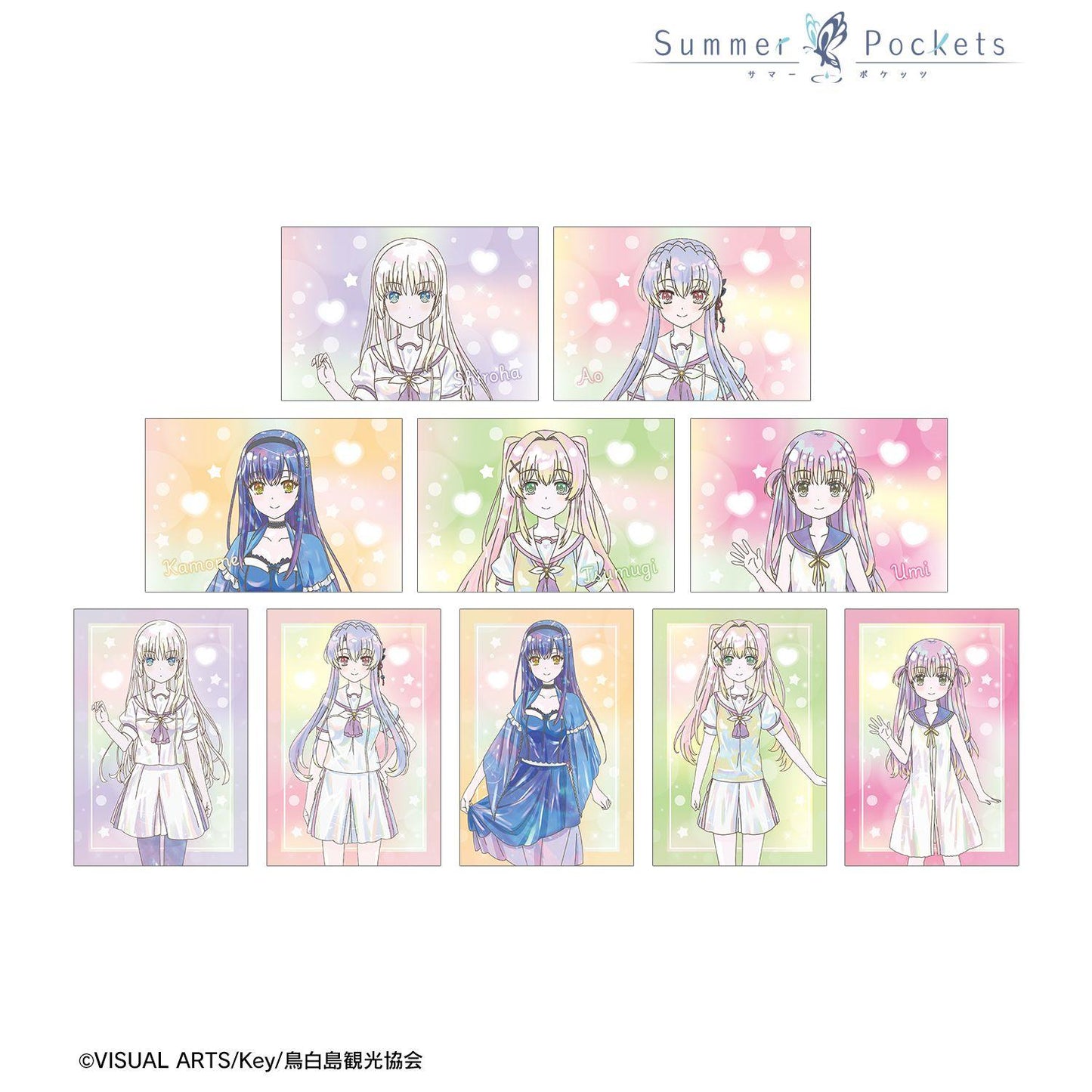 Summer Pockets トレーディング Ani-Art KAWAII label 明信片（單位/完整BOX）【BOX/10個裝】