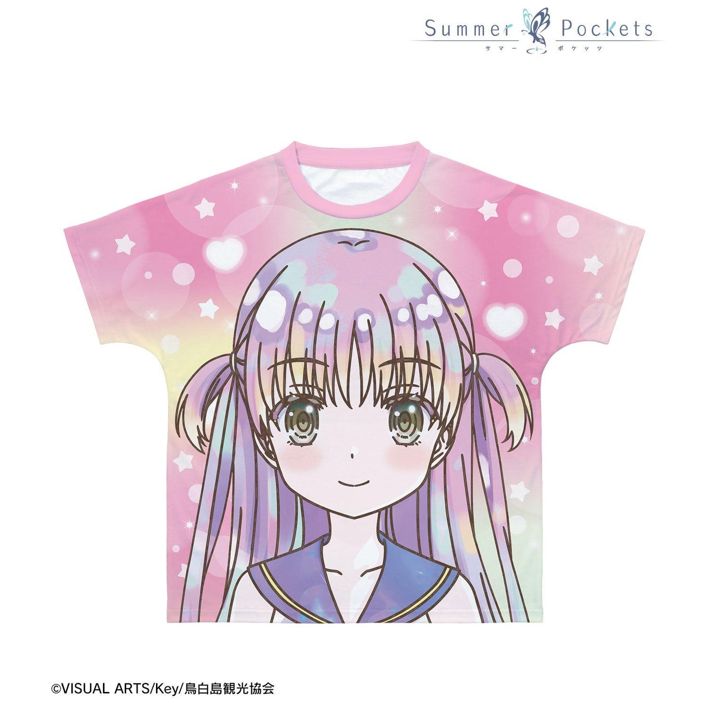 Summer Pockets 加藤うみ Ani-Art KAWAII label 全幅印花T恤 XXXL碼