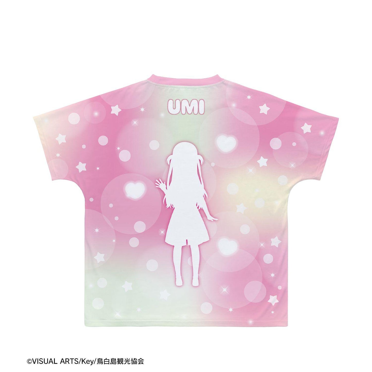 Summer Pockets 加藤うみ Ani-Art KAWAII label 全幅印花T恤 XXS碼