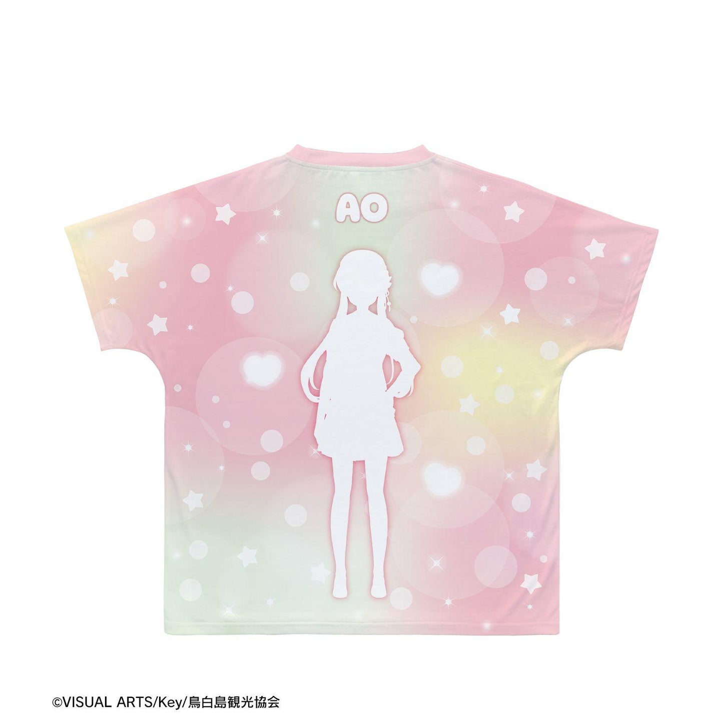 Summer Pockets 空門蒼 Ani-Art KAWAII label 全幅印花T恤 S碼
