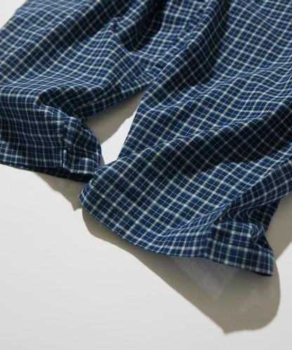 Indigo Madras Check Easy 長褲