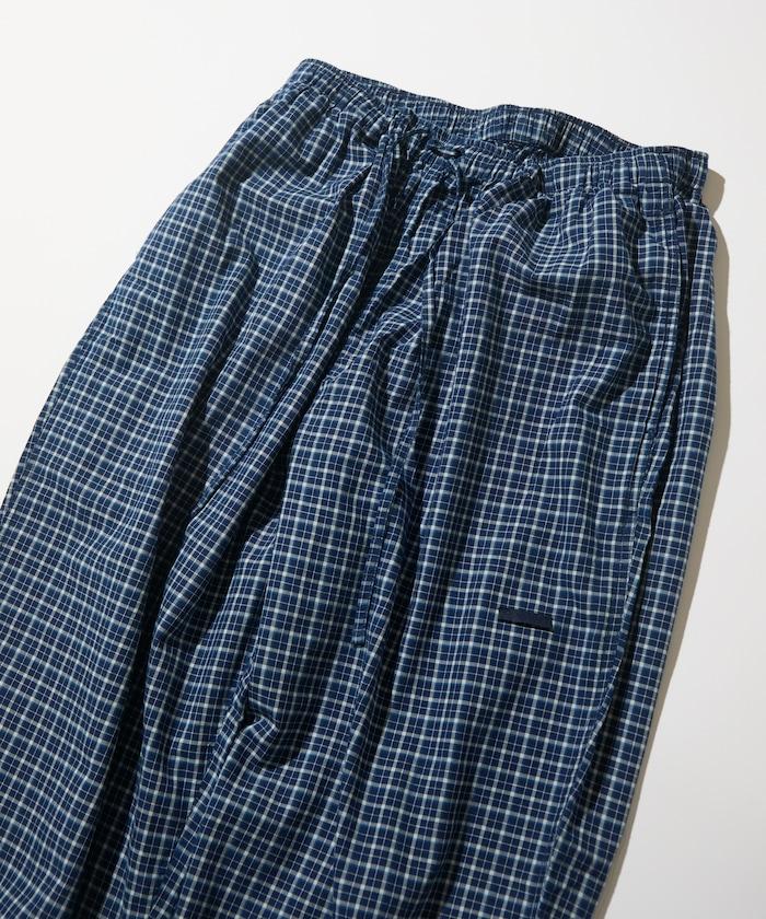 Indigo Madras Check Easy 長褲