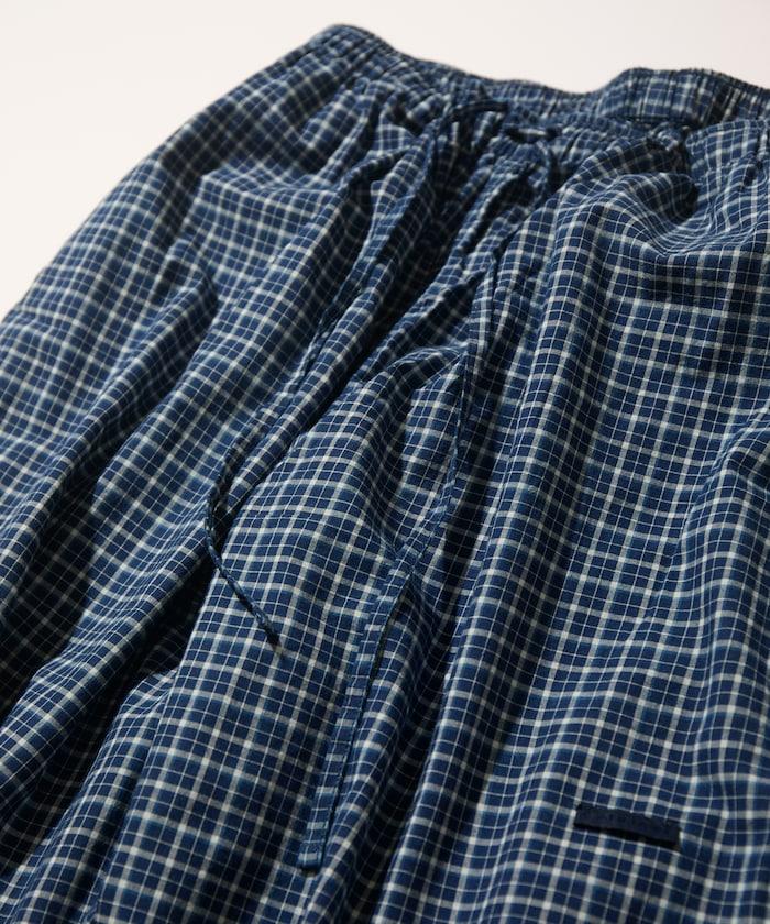 Indigo Madras Check Easy 長褲