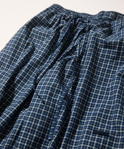 Indigo Madras Check Easy 長褲