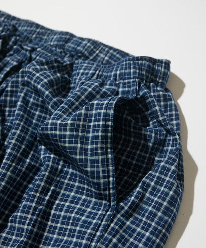 Indigo Madras Check Easy 長褲
