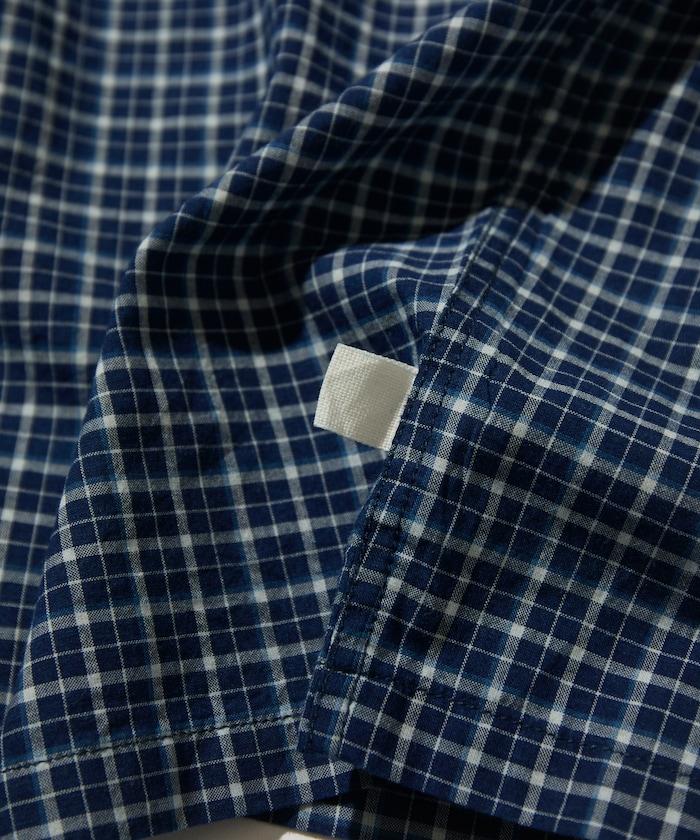 Indigo Madras Check 九分休閒褲