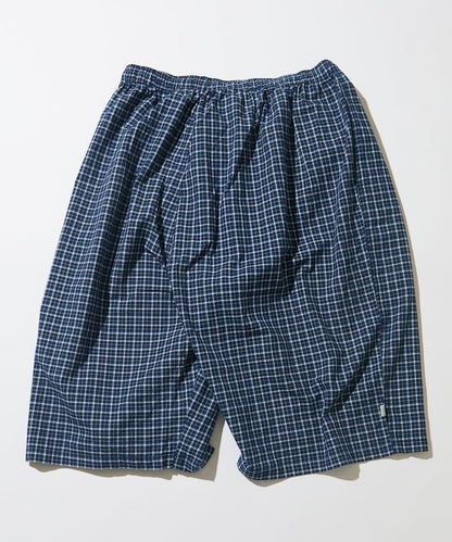 Indigo Madras Check 九分休閒褲