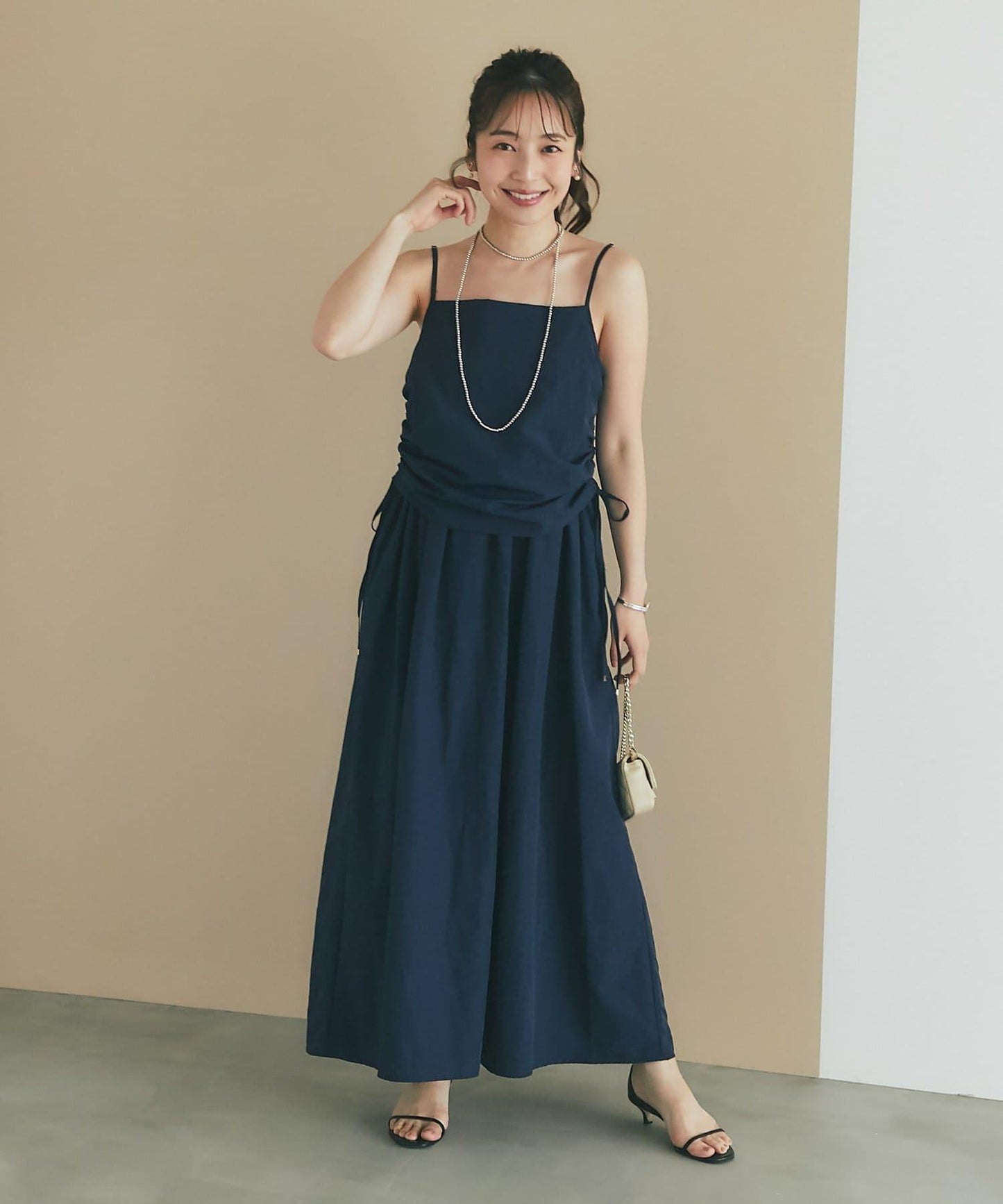 【La boutique BonBon】抽繩吊帶連衣裙