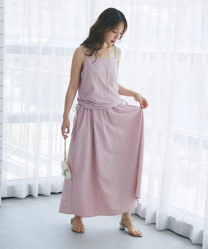 【La boutique BonBon】抽繩吊帶連衣裙