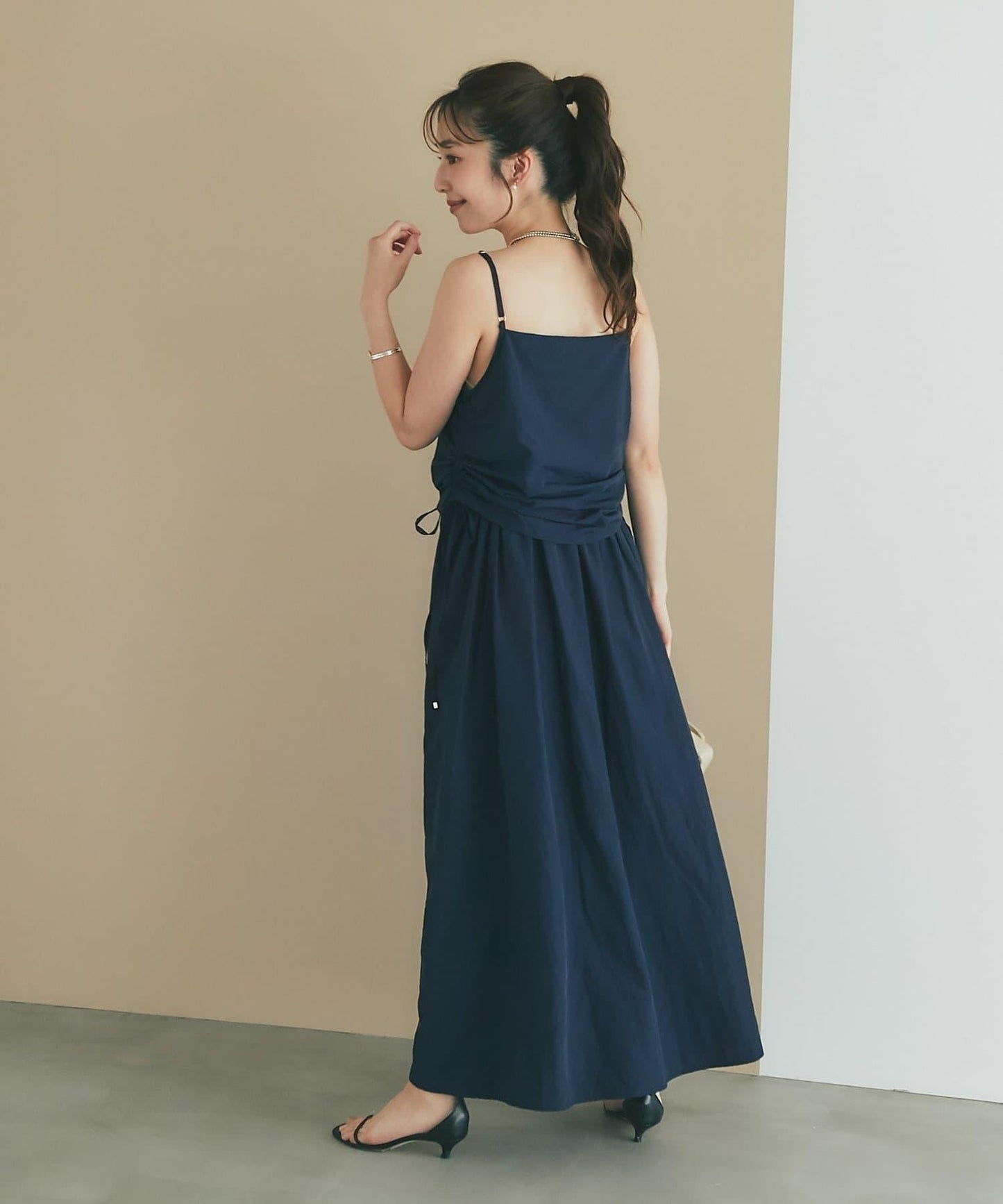 【La boutique BonBon】抽繩吊帶連衣裙