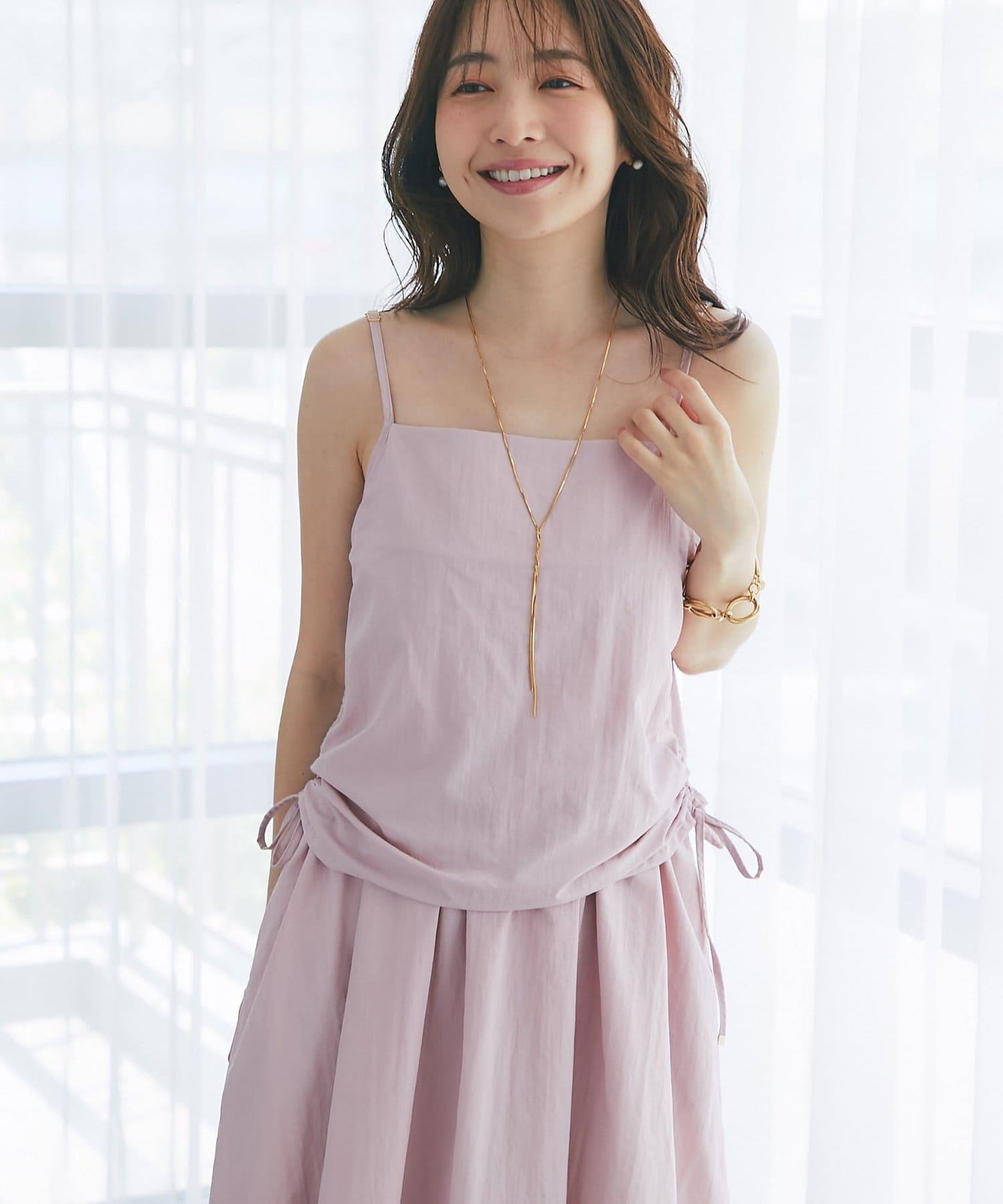 【La boutique BonBon】抽繩吊帶連衣裙