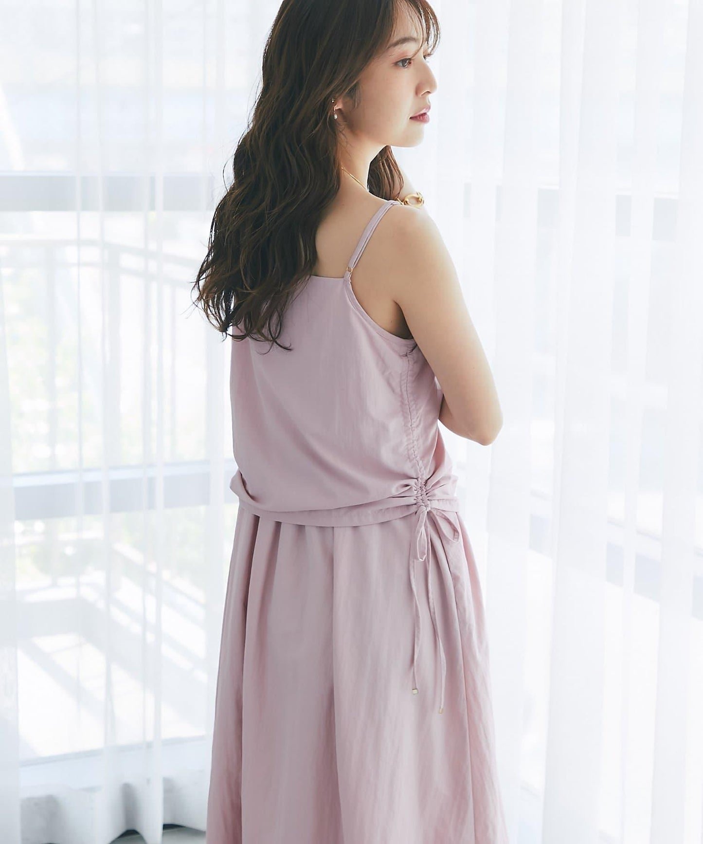 【La boutique BonBon】抽繩吊帶連衣裙