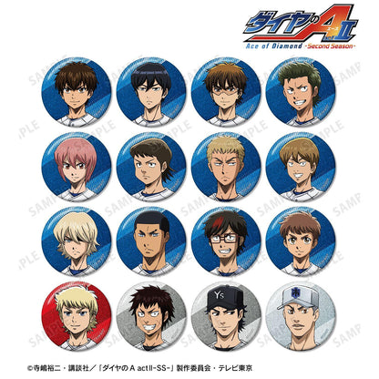 ダイヤのA actⅡ -Second Season-_トレーディンググリッター缶バッジ(BOX 16個入り)(単位/コンプリートBOX)