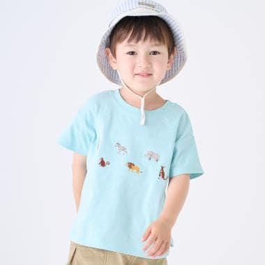 【接触冷感】前後で着れる2WAY半袖Tシャツ