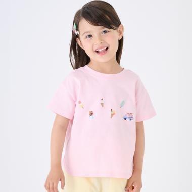 【接触冷感】前後で着れる2WAY半袖Tシャツ