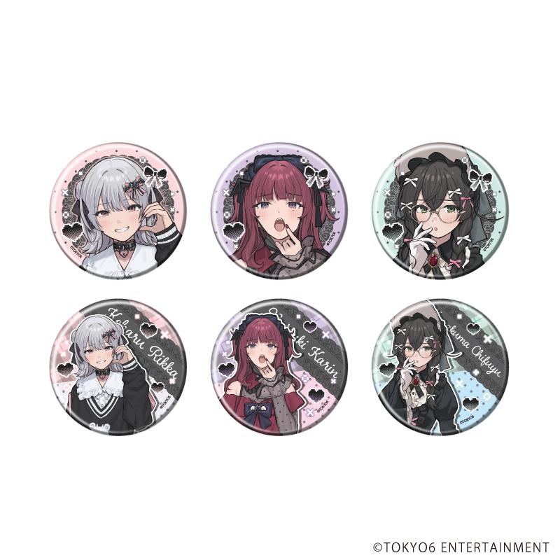 TOKYO6キャラクターズ_缶バッジ01/コンプリートセット(全6種)(描き下ろしイラスト)【コンプリートセット/6個入り】