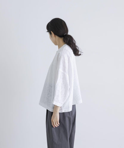 棉質刺繡闊腿襯衫