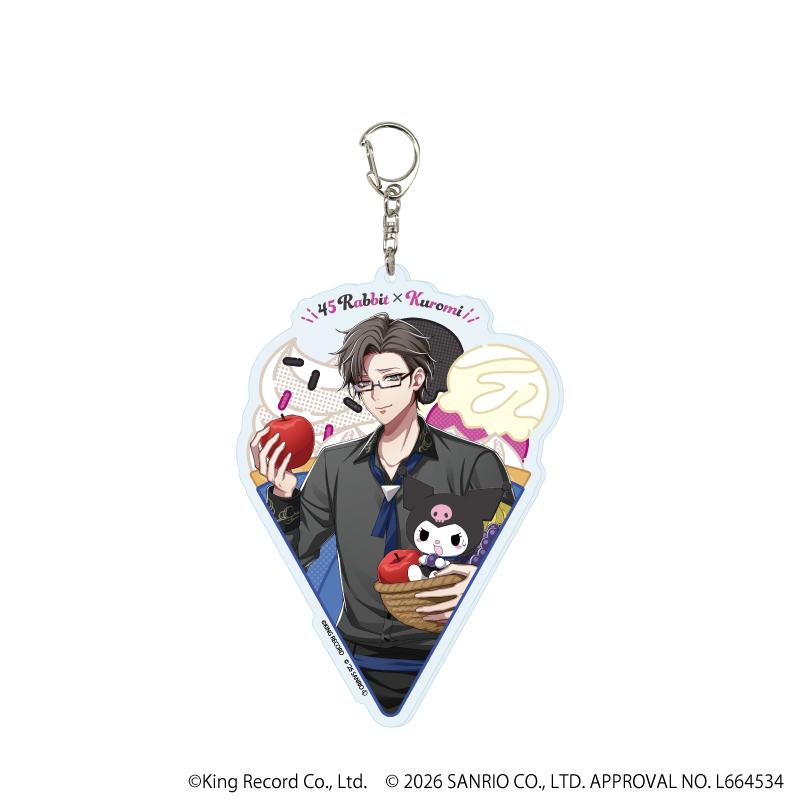 ヒプノシスマイク SANRIO NAKAYOKU EDIT_デカアクリルキーホルダー05/入間 銃兎×クロミ(コラボイラスト)