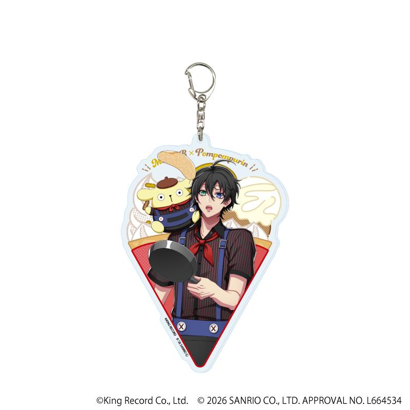 ヒプノシスマイク SANRIO NAKAYOKU EDIT_デカアクリルキーホルダー03/山田 三郎×ポムポムプリン(コラボイラスト)